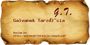 Galvanek Tarzícia névjegykártya